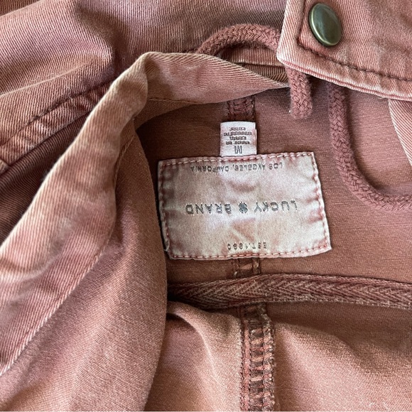 Lucky Brand rust colored cargo snap button down Jacket - Picture 2 of 6